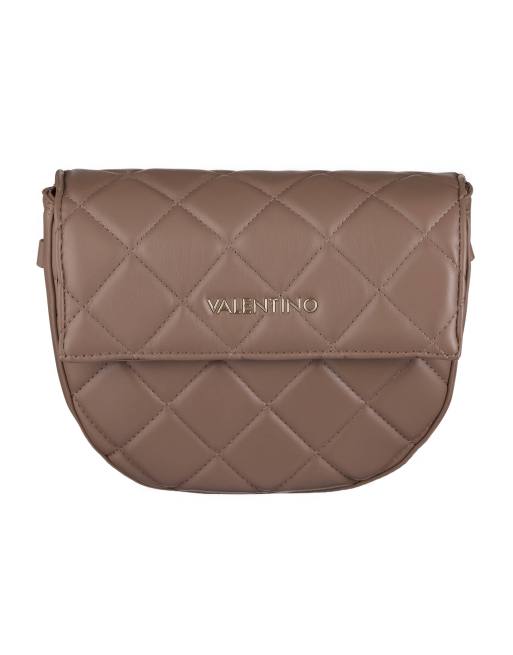 Valentino Bigs Gesteppte Saddle Tasche zum Umhangen in Taupe