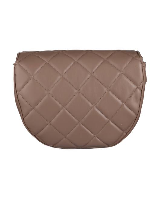 Valentino – Bigs – Gesteppte Saddle-Tasche zum Umhängen in Taupe, 2 von 4