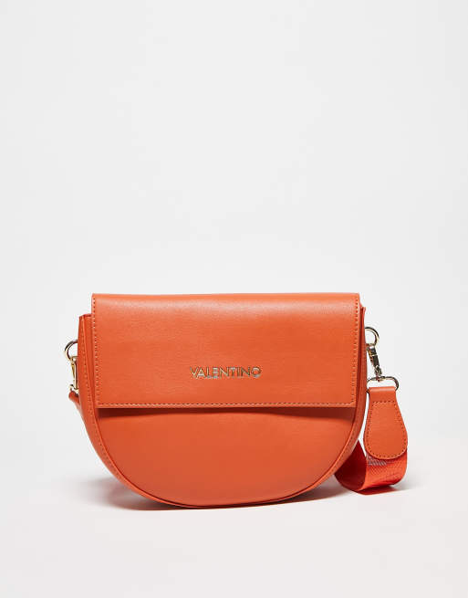 Valentino – Bigs – Pomarańczowa torebka crossbody typu saddle