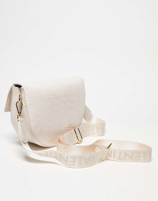 Valentino - Bigs - Sacoche à bandoulière effet croco - Blanc cassé, 4 de 4