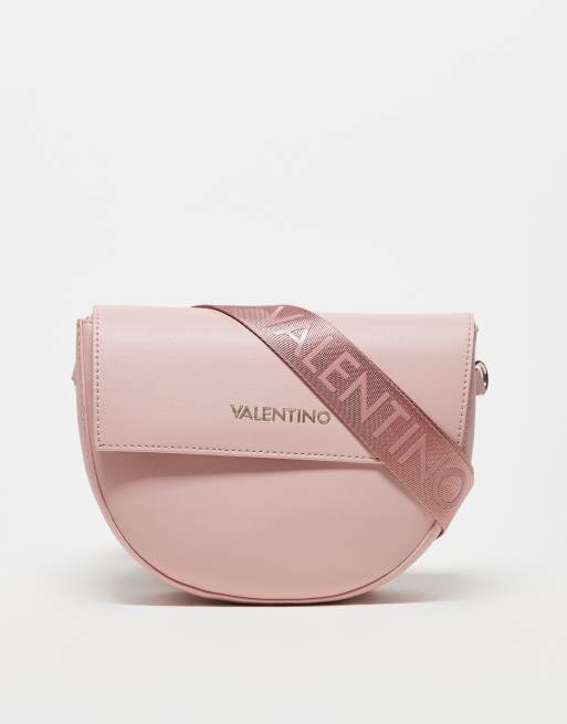 Valentino bigs saddle crossbody bag in pale pink 