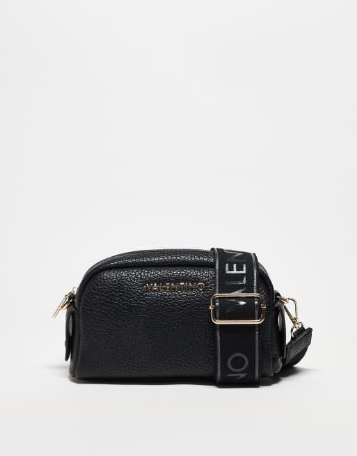 Valentino - Blossom - Crossbody cameratas met textuur in zwart