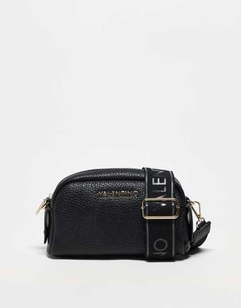 Valentino - Blossom - Sort crossbody-kamerataske med tekstur - view 1