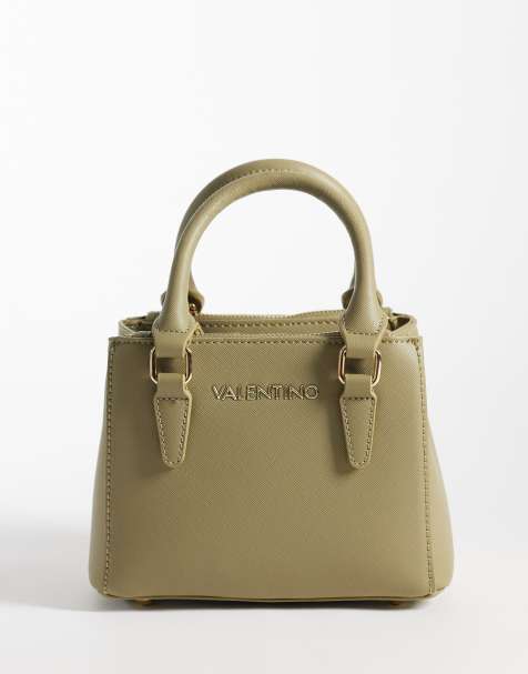 Valentino - bolso bandolera con asa superior en verde oliva - view 1