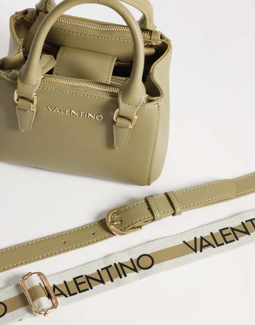 Valentino - bolso bandolera con asa superior en verde oliva, 3 de 4