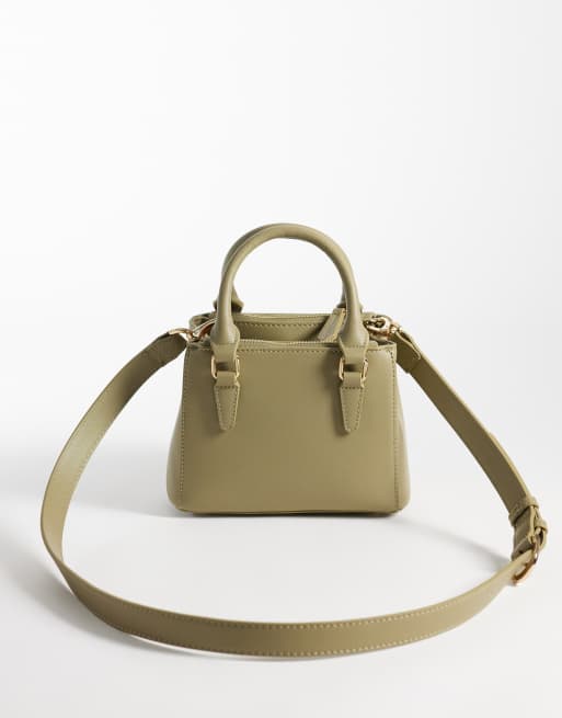 Valentino - bolso bandolera con asa superior en verde oliva, 4 de 4