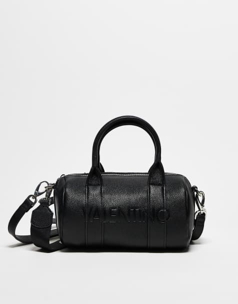 Valentino - Borsa cilindrica nera con cinghie a tracolla - view 1