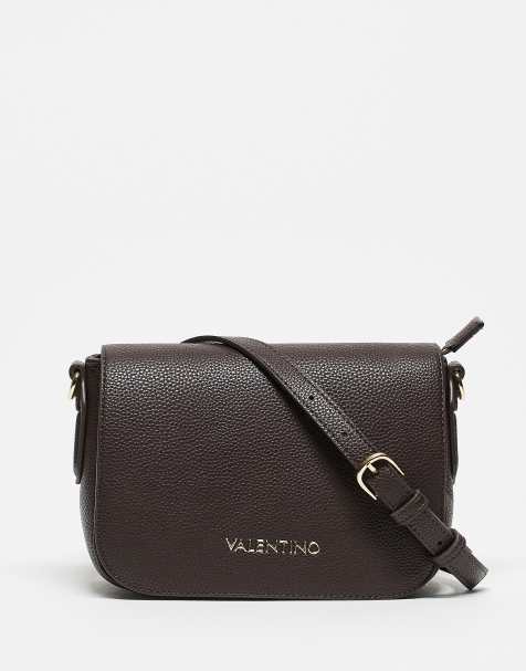 Valentino brixton classic crossbody bag in dark brown - view 1