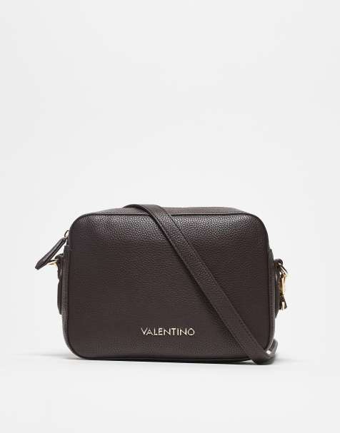 Valentino brixton crossbody camera bag in dark brown - view 1