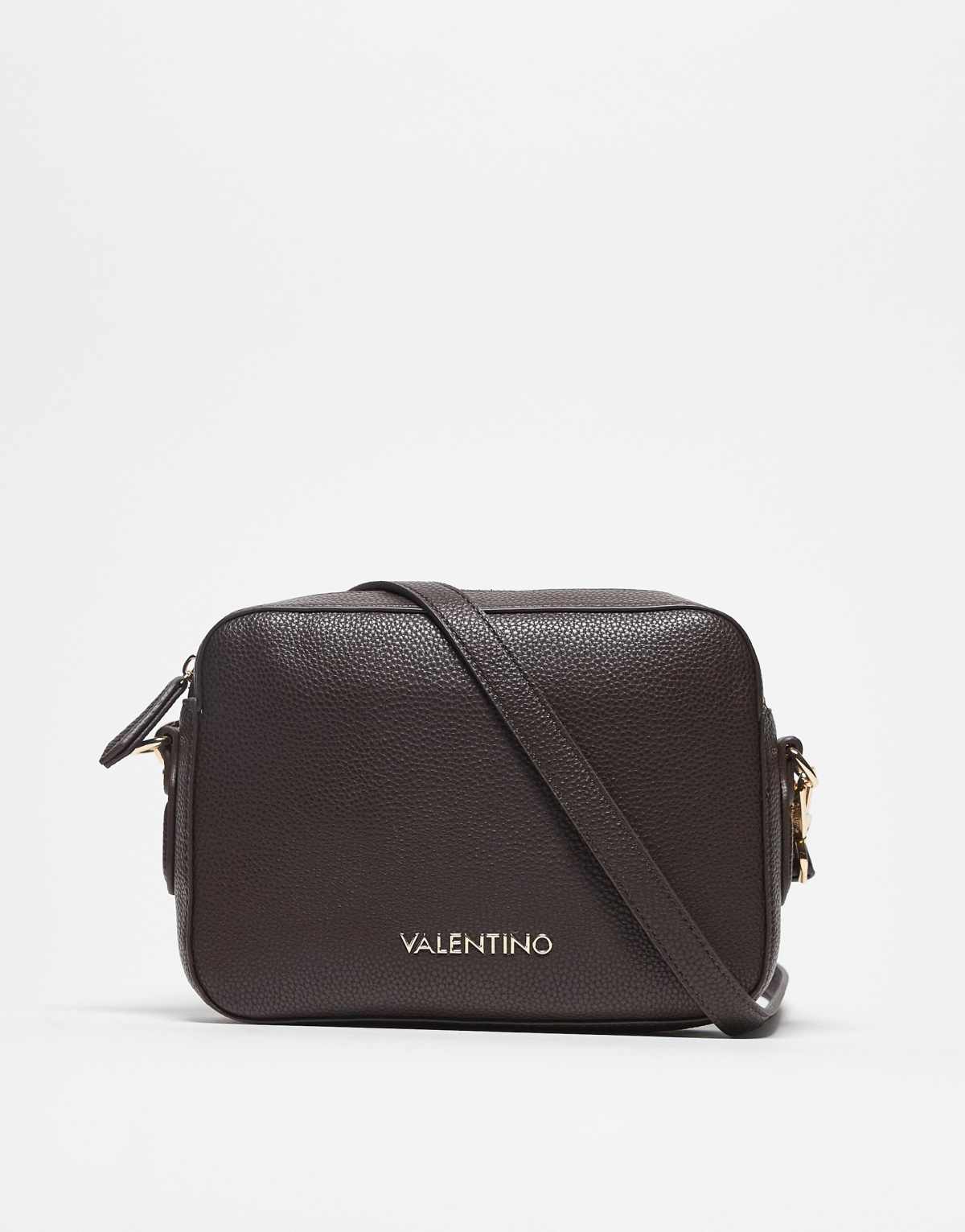 Valentino brixton crossbody camera bag in dark brown