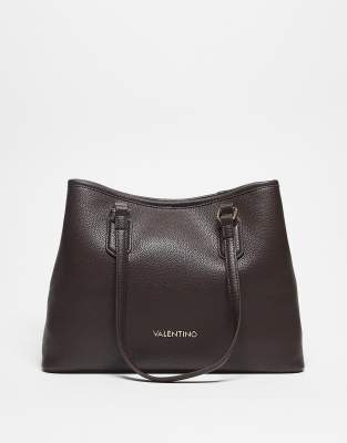 Valentino Valentino brixton shopper tote bag in dark brown