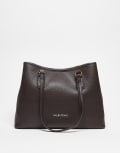 [Valentino] Valentino Brixton shopper tote bag in dark brown No Size BROWN
