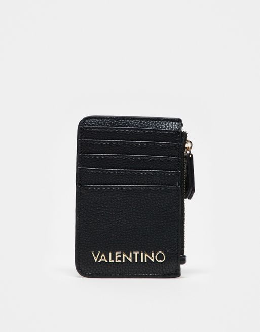 Valentino - Brixton - Sort kortholder med lynlåsdel