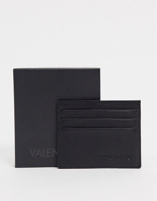 Valentino Bags Adrian leather card holder in black
