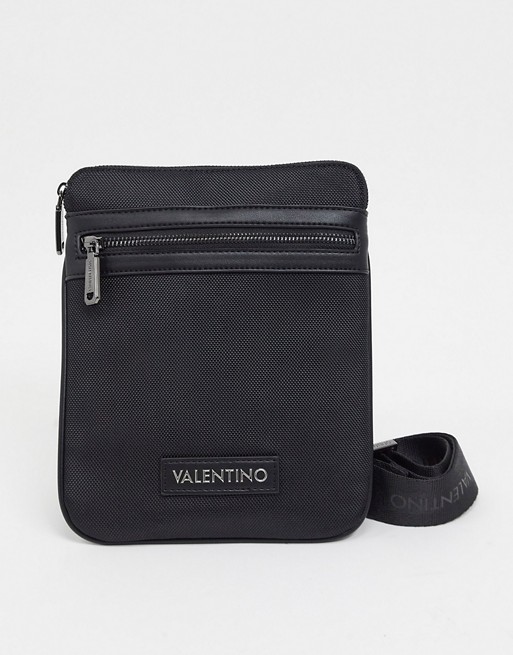 Valentino by Mario Valentino Anakin flight bag in black