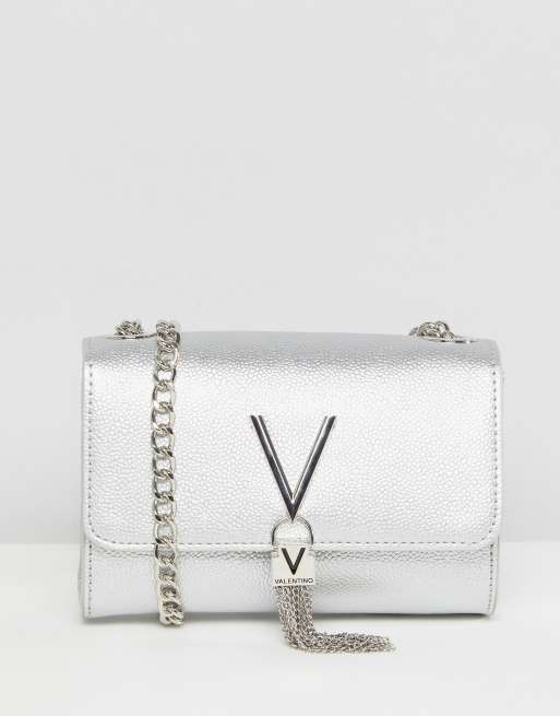 Valentino by Mario Valentino Divina foldover tassel detail cross