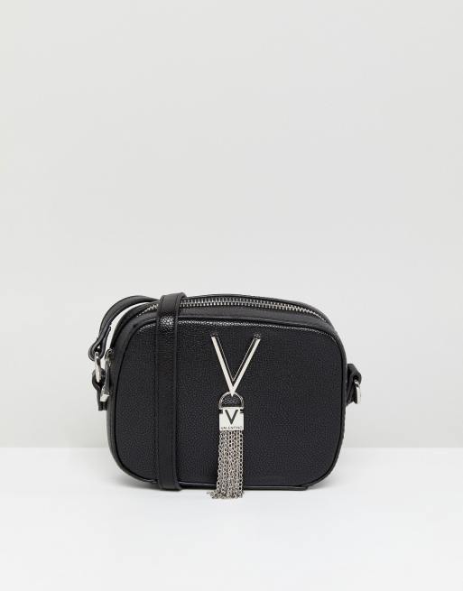 valentino bags moss mini cross body bag in black