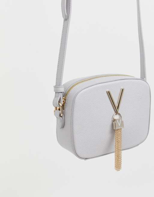 by tassel detail camera cross body bag in grey | ASOS