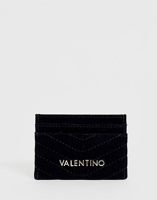Valentino by Mario Valentino Exclusive black quilted card holder