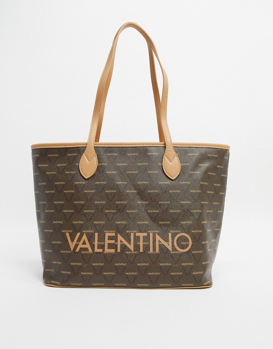 Valentino by mario valentino - Liuto - stor mulepose taske med flere logoer-Multifarvet