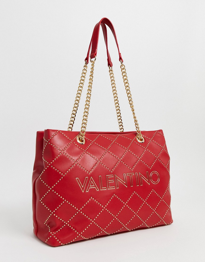 Valentino by Mario Valentino - Mandolino - rød mulepose med nitter