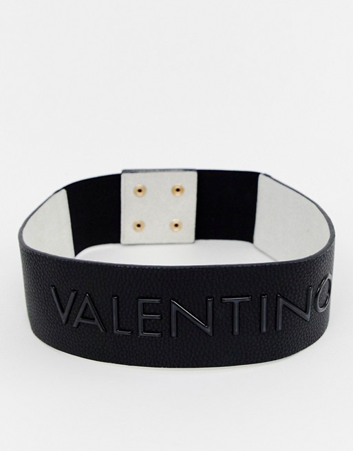 Valentino Bags Melody embossed waist belt in black