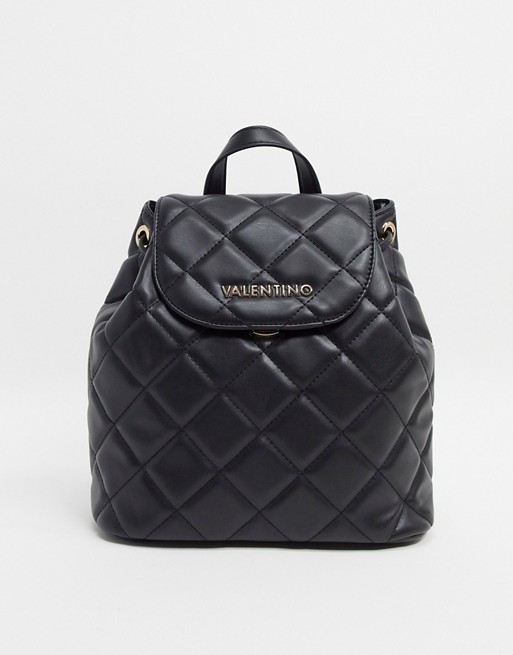 Valentino by Mario Valentino Ocarina quilted backpack in black