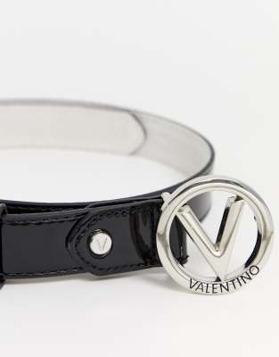 valentino by mario valentino round buckle belt