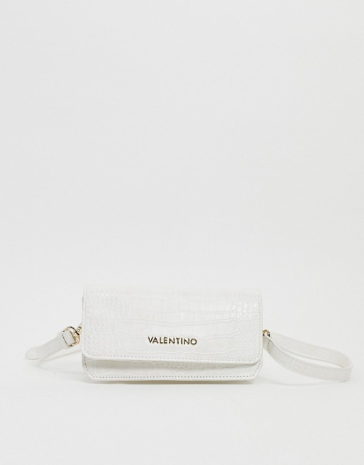 Valentino Bags Summer Memento cross body bag in white croc