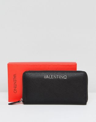 Valentino by Mario Valentino - Zwarte portemonnee met rits rondom