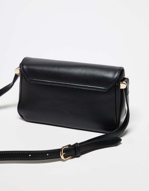 Valentino - Caprice - Sac bandoulière avec rabat à logo doré - Noir, 2 de 3