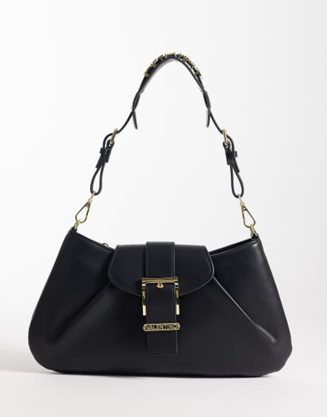 Valentino Cassandra buckle detail top handle bag in black - BLACK - view 1