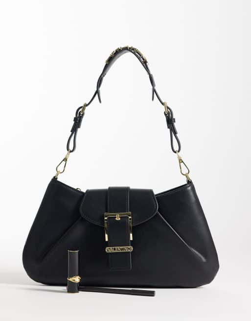 Valentino – Cassandra – Tasche in Schwarz mit Schnallendetail und Henkel , 2 von 4