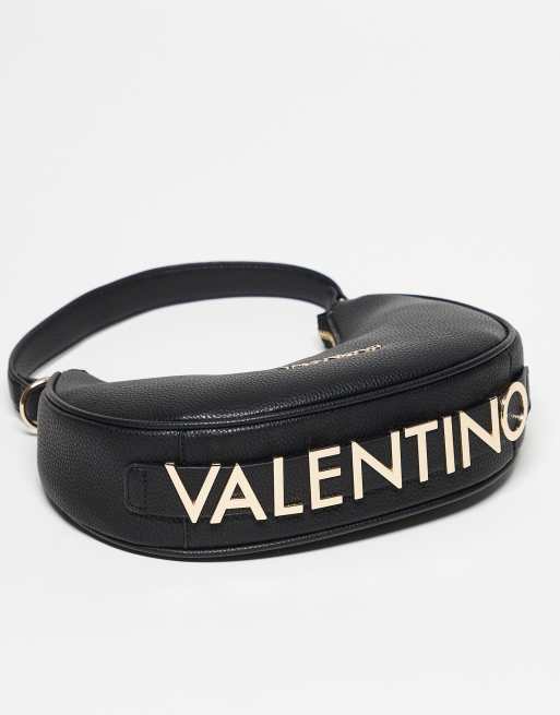 Valentino - Clio Re - Sort halvmåneformet skuldertaske med crossbody-rem, 2 af 3
