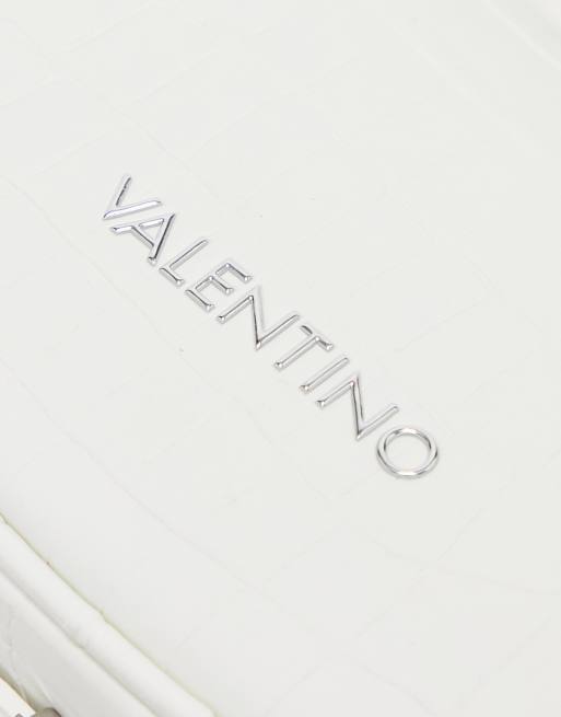Valentino Coconut shoulder bag with metal letters in white croc, 4 of 4