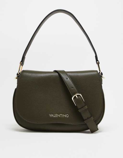 Valentino - Cortina - Borsa da spalla color verde scuro