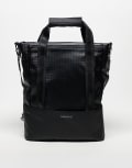 [Valentino Bags] Valentino Cosmos large nylon tote bag with crossbody strap in black No Size BLACK