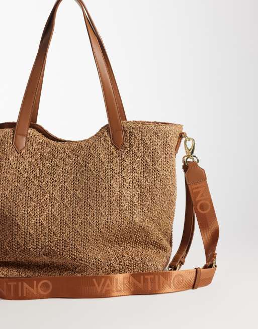 Valentino Courmayeur crochet slouch shoulder bag in tan , 4 of 4