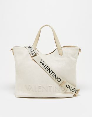Valentino Bags Valentino courmayeur shopper bag in ecru-White