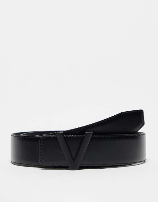 Valentino - Dario - Riem met gesp in dezelfde tint zwart