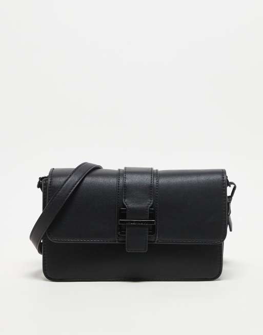 Valentino - Dejavure - Borsa nera a tracolla con fibbia