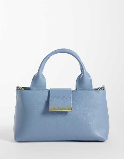 Valentino - Dione Re - Sac à main structuré avec poignées supérieures - Bleu - view 1