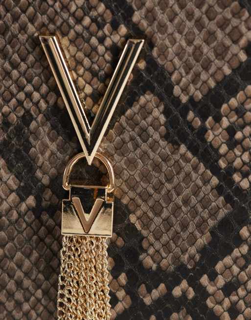 Valentino Divina clutch bag in snake print, 3 of 4