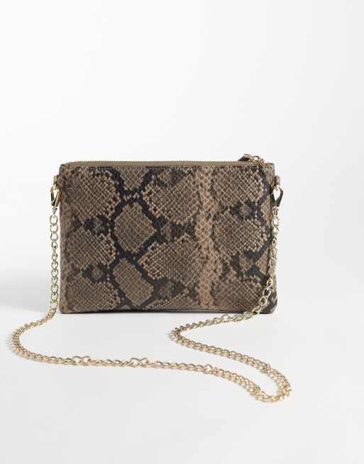 Valentino Divina clutch bag in snake print, 4 of 4