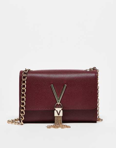 Valentino - Divina - Crossbody tas met flap in bordeauxrood - view 1