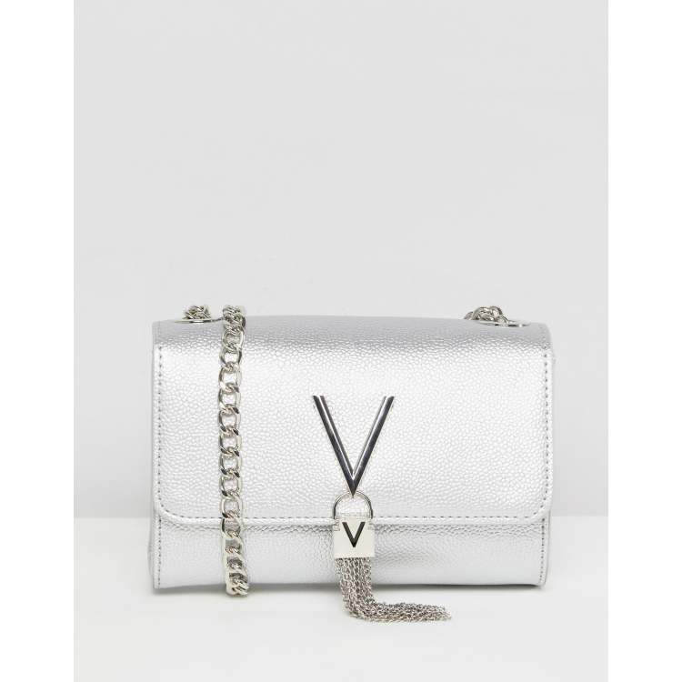 Silver shop valentino bag