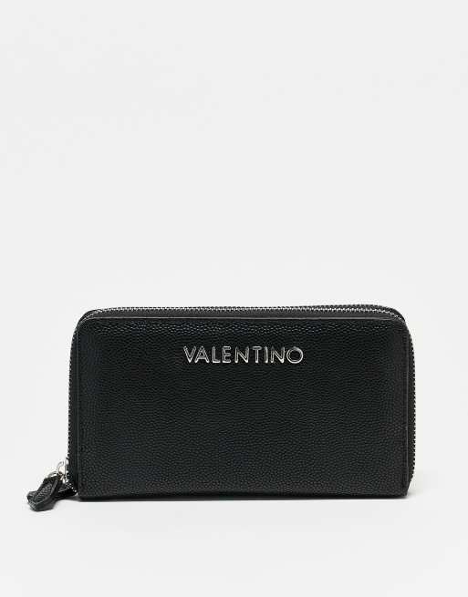 Valentino – Divina – Geldbörse in Schwarz mit Rundum-Reißverschluss