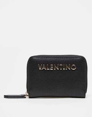 Valentino - Divina - Geldbörse in Schwarz mit umlaufendem Reißverschluss
