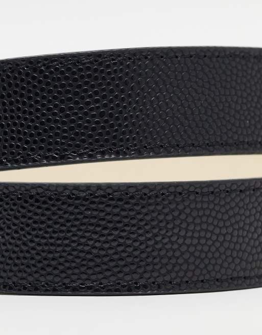Valentino – Divina – Gürtel in Schwarz mit V-Detail in Goldoptik, 2 von 4