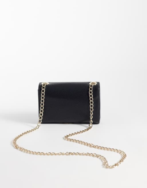 Valentino - Divina - Pochette a tracolla nera con patta, 4 di 4